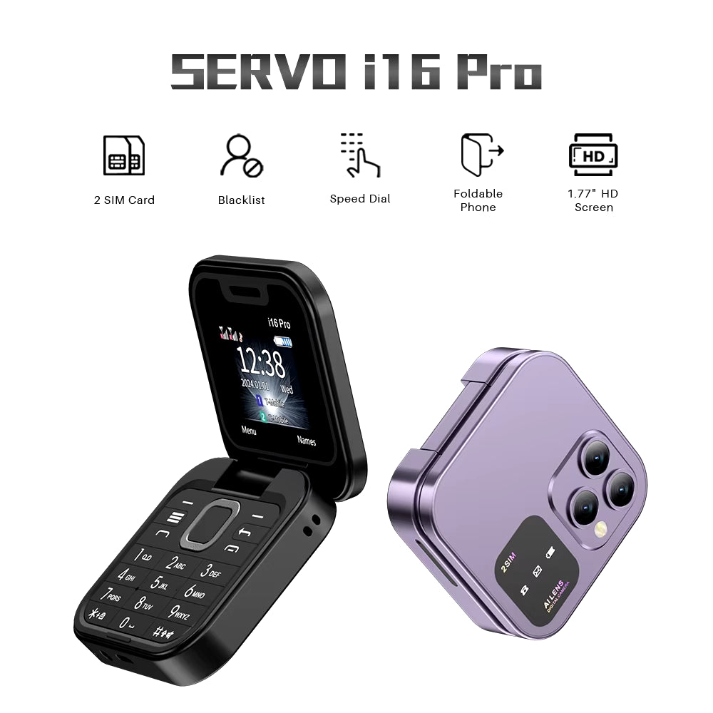 Nouveau mini téléphone portable pliable.