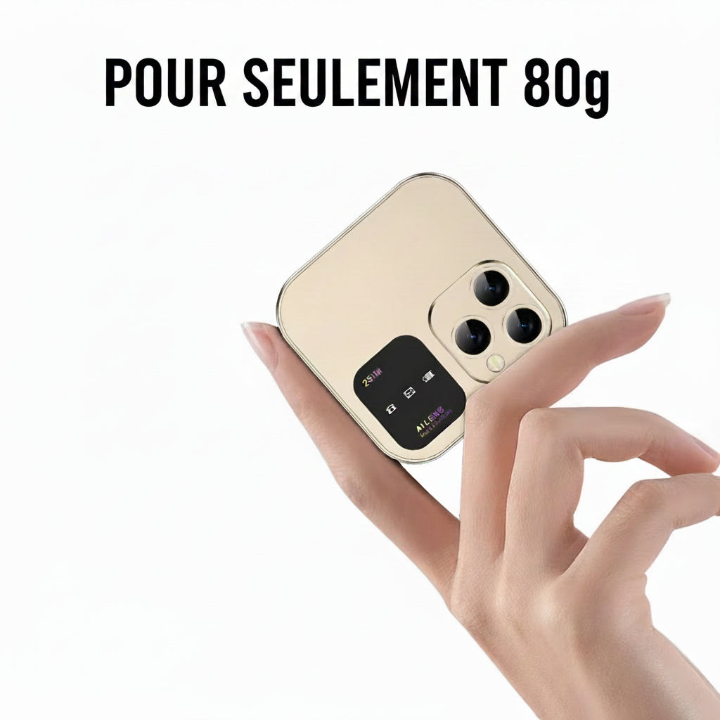 Nouveau mini téléphone portable pliable.