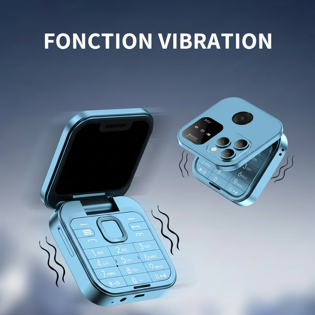 Nouveau mini téléphone portable pliable .