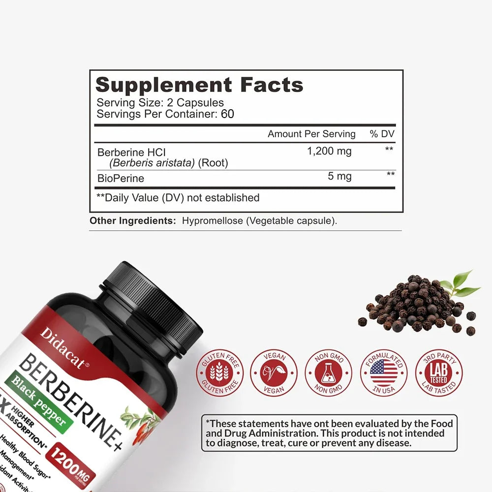 Berbérine HCl + BioPerine