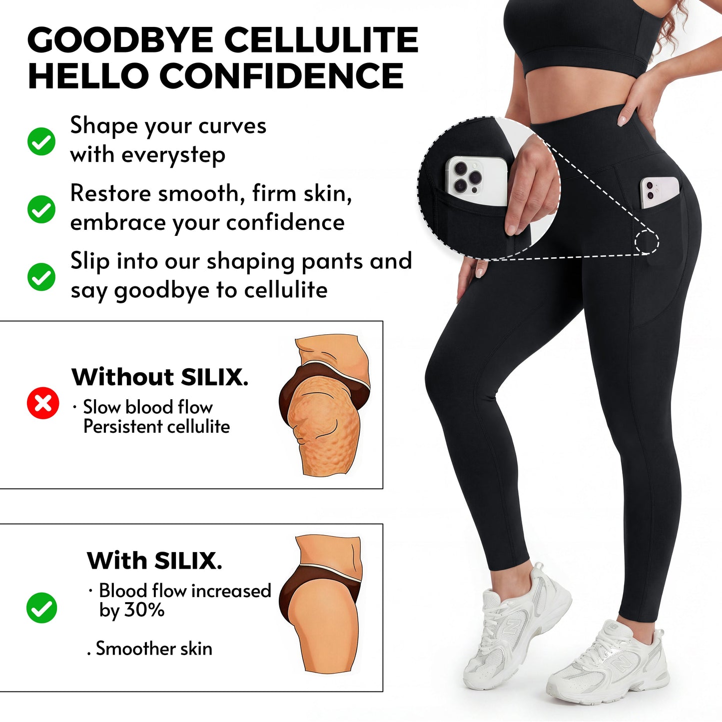 Silix Legging Sculpteur Poches